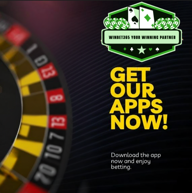 Winbet365 App on a phone